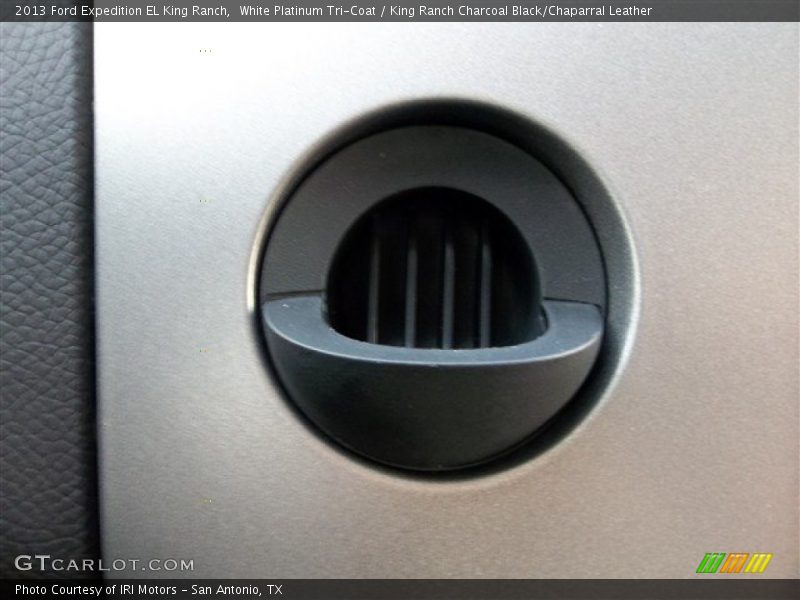 White Platinum Tri-Coat / King Ranch Charcoal Black/Chaparral Leather 2013 Ford Expedition EL King Ranch