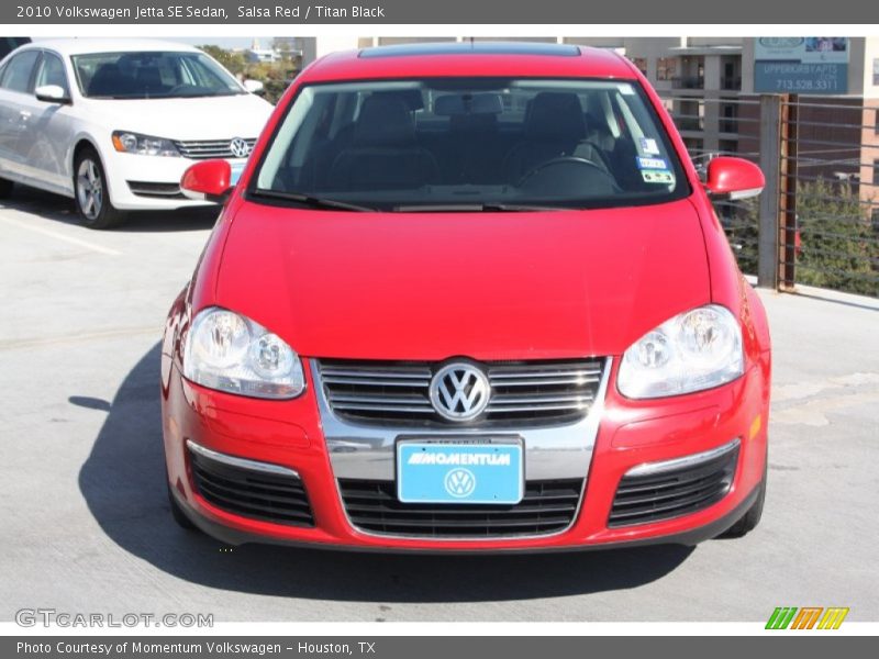 Salsa Red / Titan Black 2010 Volkswagen Jetta SE Sedan