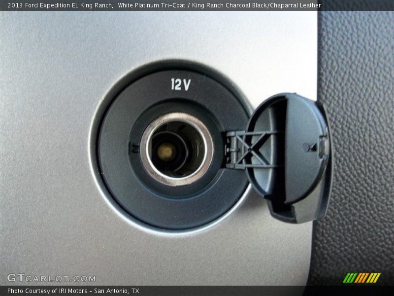 White Platinum Tri-Coat / King Ranch Charcoal Black/Chaparral Leather 2013 Ford Expedition EL King Ranch