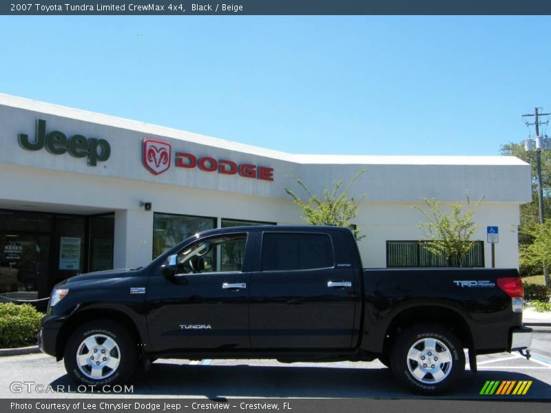 Black / Beige 2007 Toyota Tundra Limited CrewMax 4x4