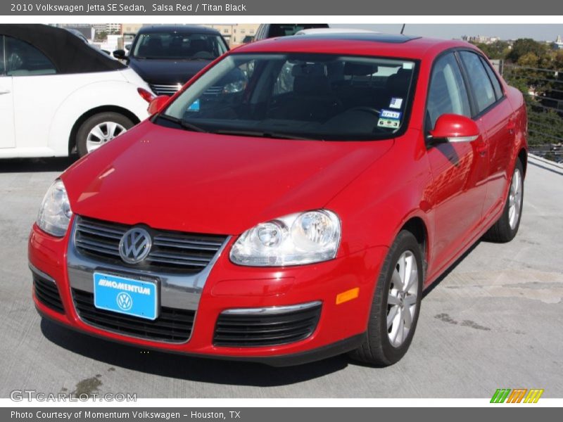 Salsa Red / Titan Black 2010 Volkswagen Jetta SE Sedan
