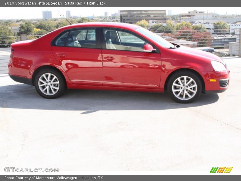 Salsa Red / Titan Black 2010 Volkswagen Jetta SE Sedan
