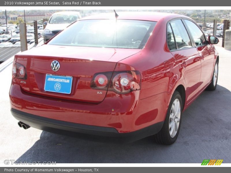 Salsa Red / Titan Black 2010 Volkswagen Jetta SE Sedan