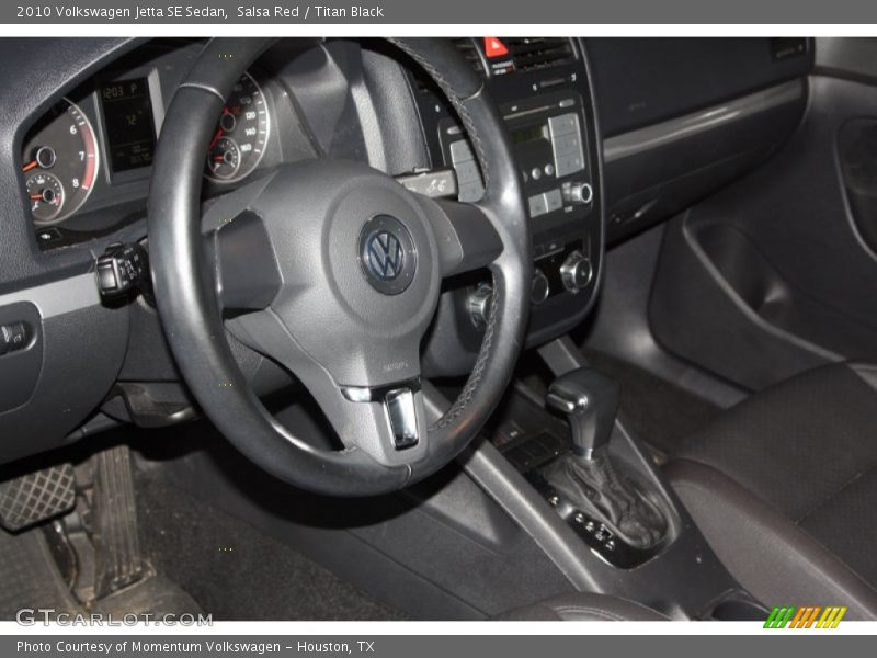 Salsa Red / Titan Black 2010 Volkswagen Jetta SE Sedan