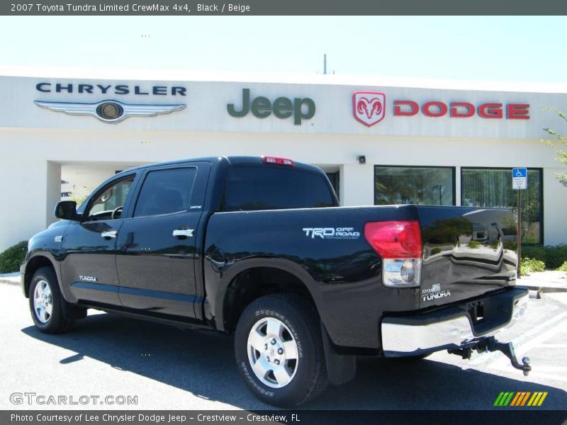 Black / Beige 2007 Toyota Tundra Limited CrewMax 4x4