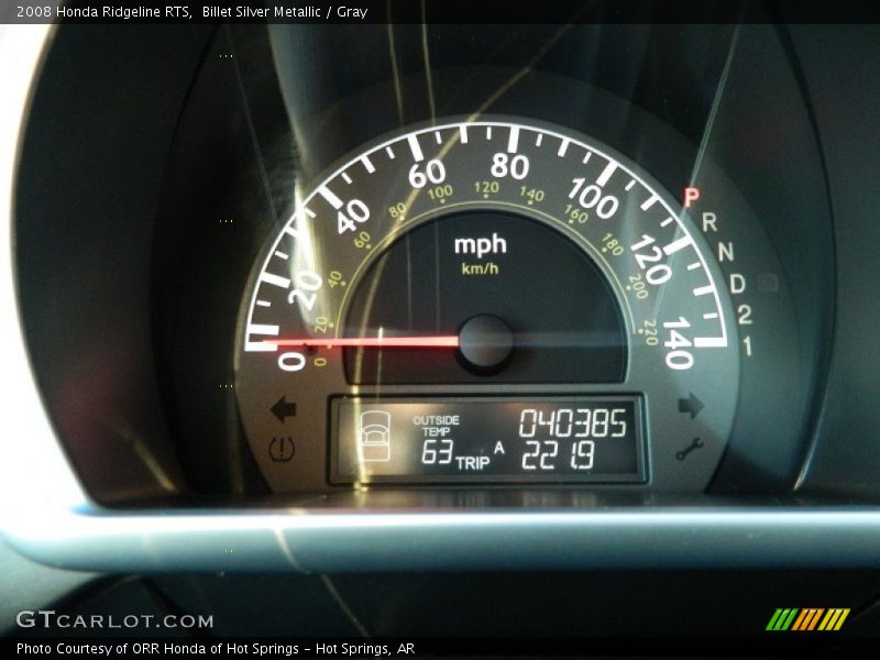 Billet Silver Metallic / Gray 2008 Honda Ridgeline RTS