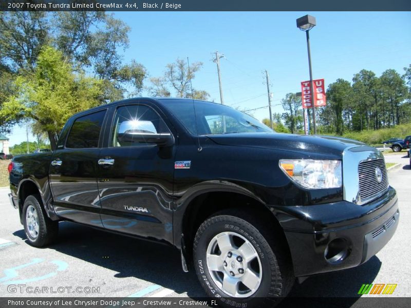 Black / Beige 2007 Toyota Tundra Limited CrewMax 4x4