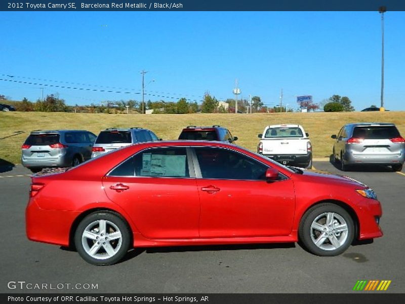 Barcelona Red Metallic / Black/Ash 2012 Toyota Camry SE