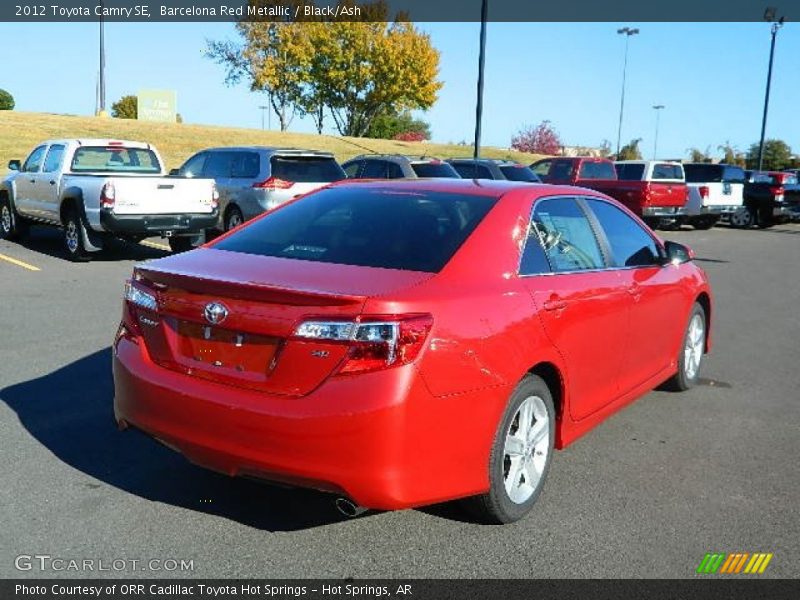Barcelona Red Metallic / Black/Ash 2012 Toyota Camry SE