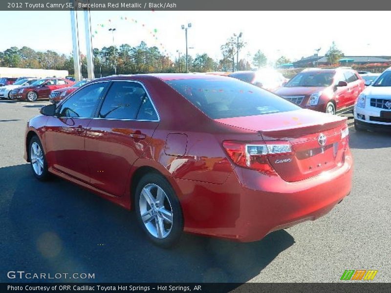 Barcelona Red Metallic / Black/Ash 2012 Toyota Camry SE