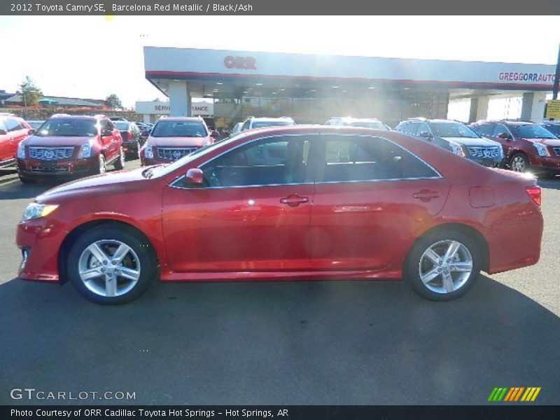 Barcelona Red Metallic / Black/Ash 2012 Toyota Camry SE