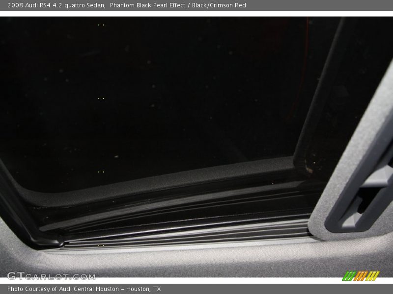 Phantom Black Pearl Effect / Black/Crimson Red 2008 Audi RS4 4.2 quattro Sedan