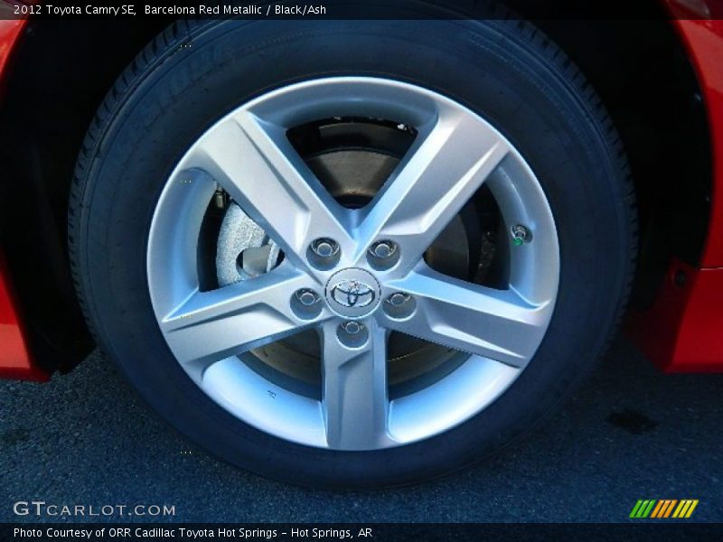 Barcelona Red Metallic / Black/Ash 2012 Toyota Camry SE