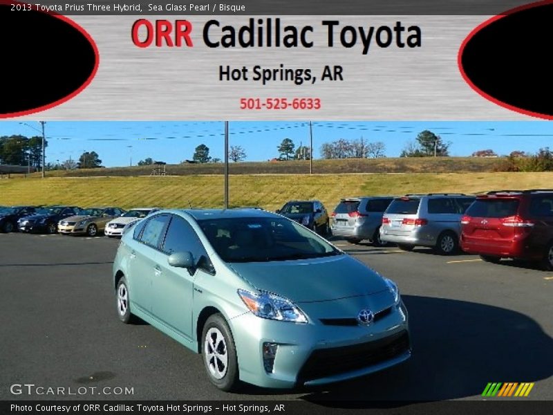 Sea Glass Pearl / Bisque 2013 Toyota Prius Three Hybrid