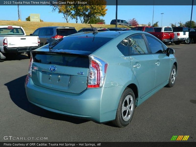 Sea Glass Pearl / Bisque 2013 Toyota Prius Three Hybrid