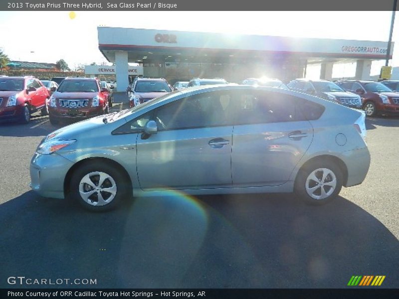 Sea Glass Pearl / Bisque 2013 Toyota Prius Three Hybrid