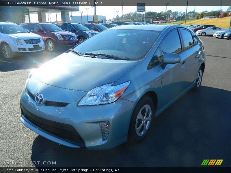 Sea Glass Pearl / Bisque 2013 Toyota Prius Three Hybrid