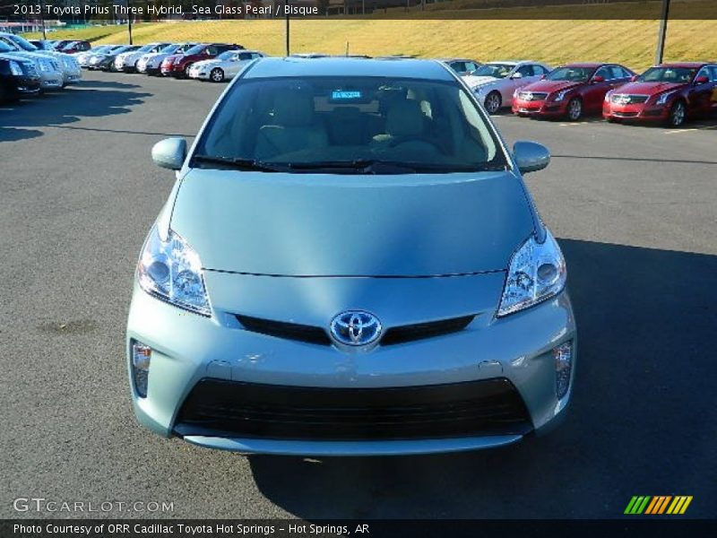 Sea Glass Pearl / Bisque 2013 Toyota Prius Three Hybrid