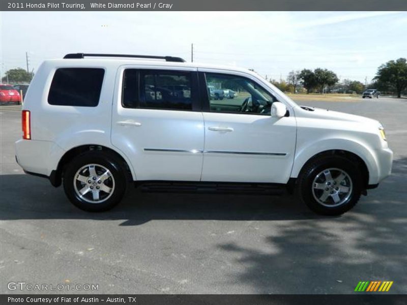 White Diamond Pearl / Gray 2011 Honda Pilot Touring