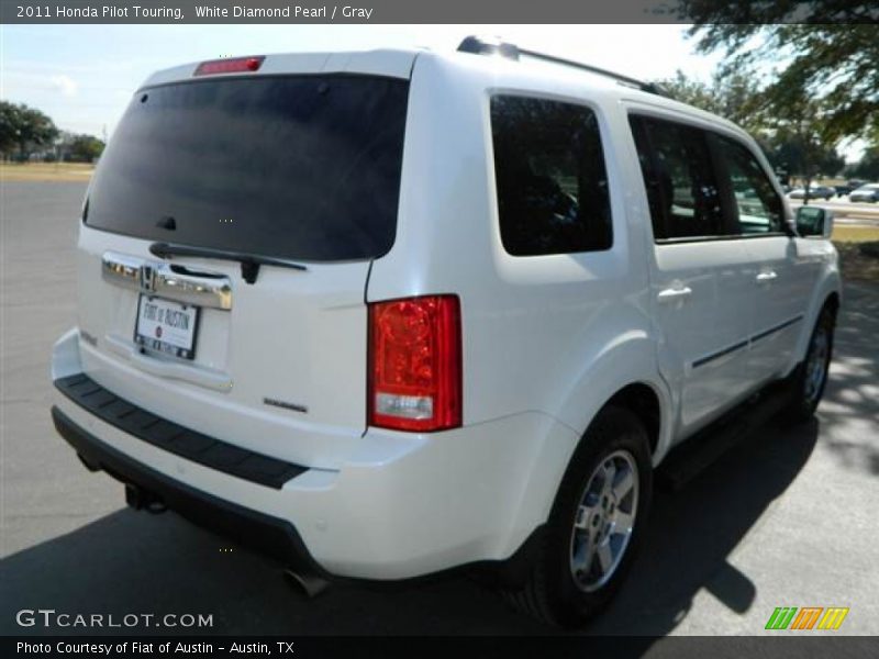 White Diamond Pearl / Gray 2011 Honda Pilot Touring