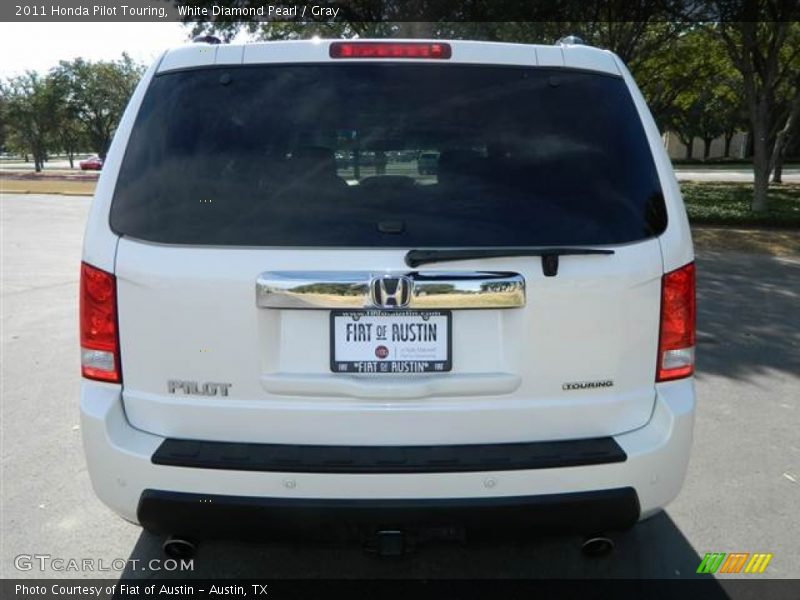 White Diamond Pearl / Gray 2011 Honda Pilot Touring
