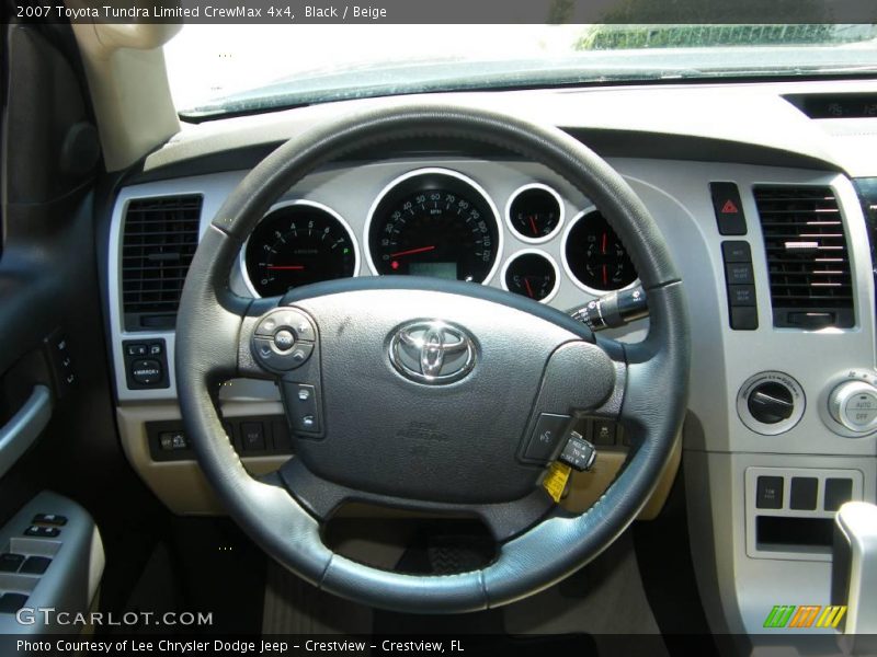 Black / Beige 2007 Toyota Tundra Limited CrewMax 4x4