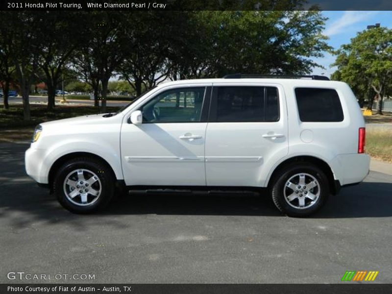 White Diamond Pearl / Gray 2011 Honda Pilot Touring