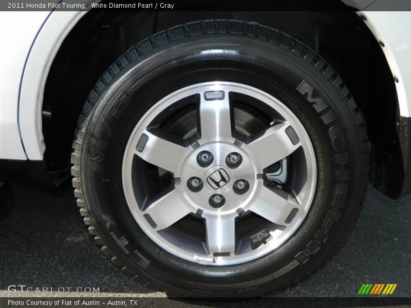 White Diamond Pearl / Gray 2011 Honda Pilot Touring