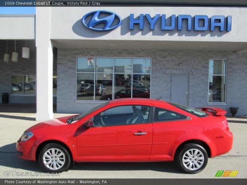 Victory Red / Gray 2009 Chevrolet Cobalt LT Coupe