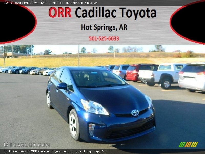 Nautical Blue Metallic / Bisque 2013 Toyota Prius Two Hybrid