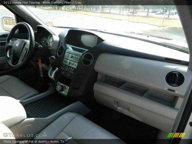 White Diamond Pearl / Gray 2011 Honda Pilot Touring