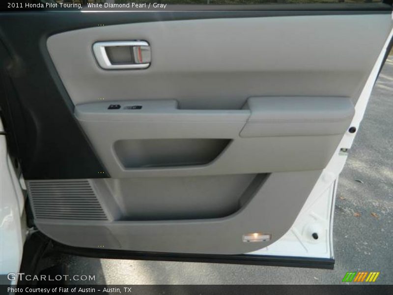 White Diamond Pearl / Gray 2011 Honda Pilot Touring