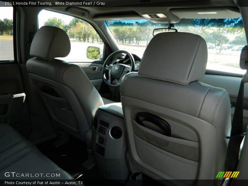 White Diamond Pearl / Gray 2011 Honda Pilot Touring