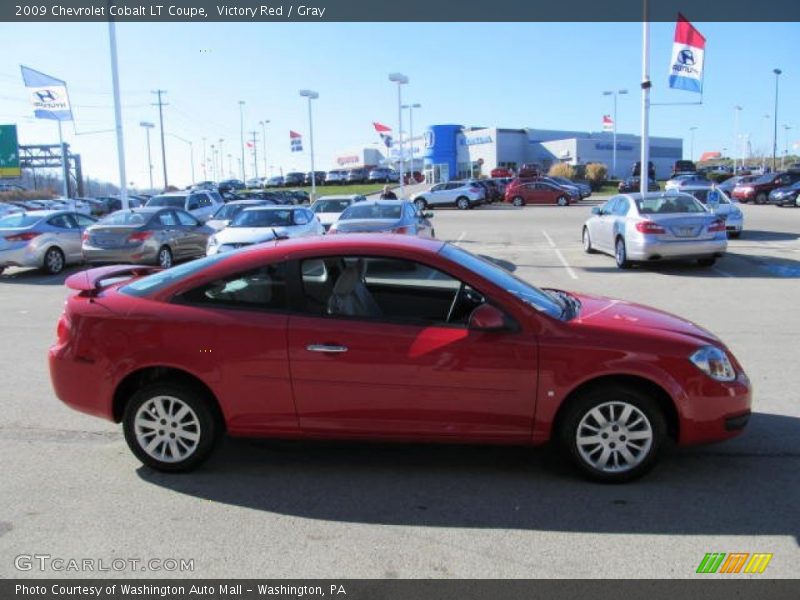 Victory Red / Gray 2009 Chevrolet Cobalt LT Coupe