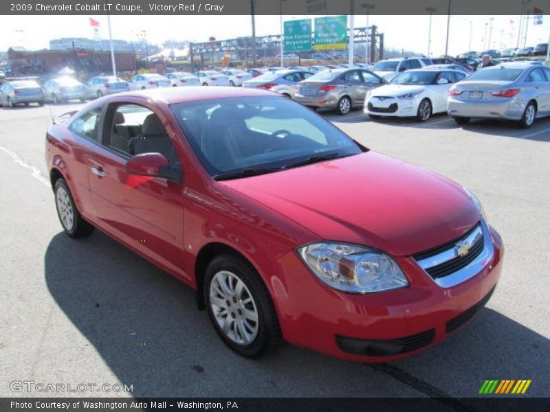 Victory Red / Gray 2009 Chevrolet Cobalt LT Coupe