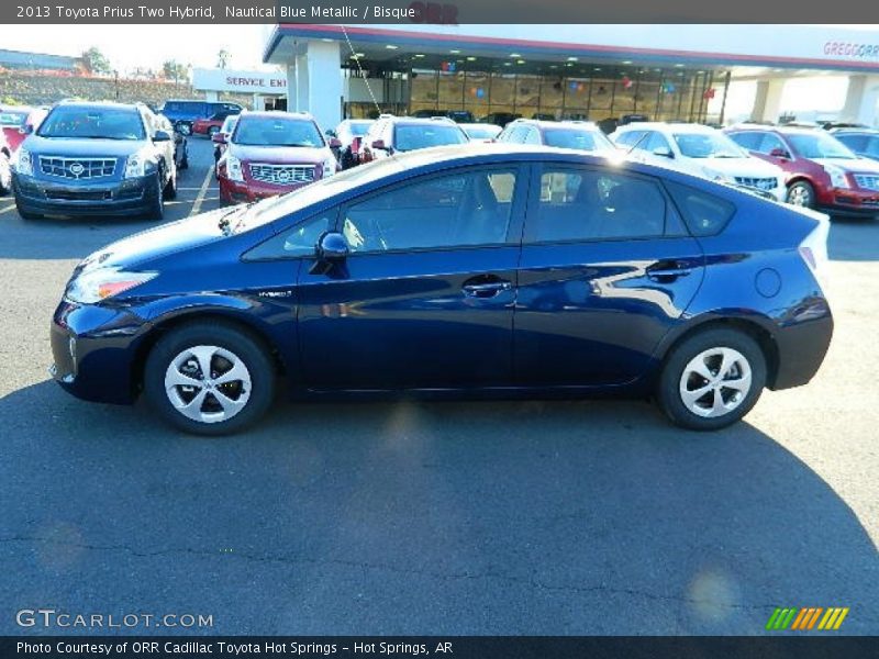 Nautical Blue Metallic / Bisque 2013 Toyota Prius Two Hybrid