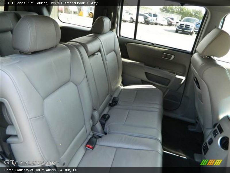 White Diamond Pearl / Gray 2011 Honda Pilot Touring