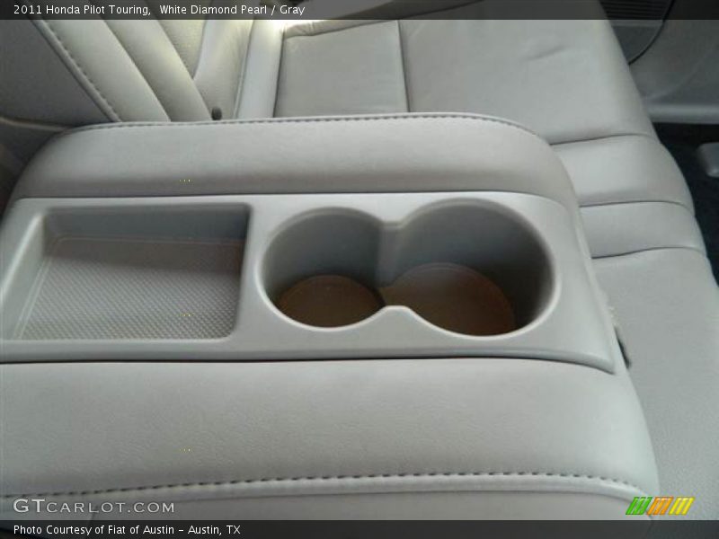 White Diamond Pearl / Gray 2011 Honda Pilot Touring