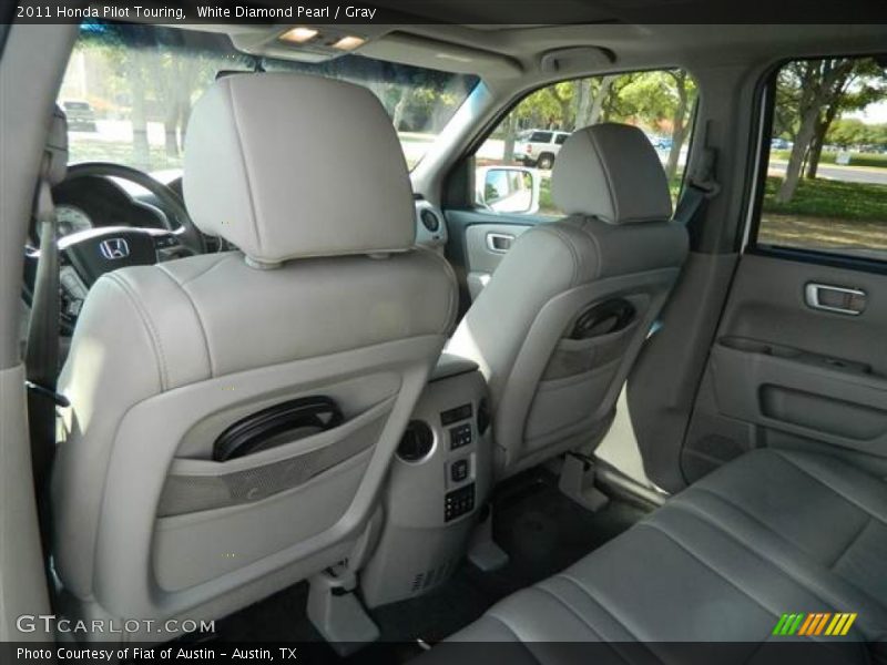 White Diamond Pearl / Gray 2011 Honda Pilot Touring