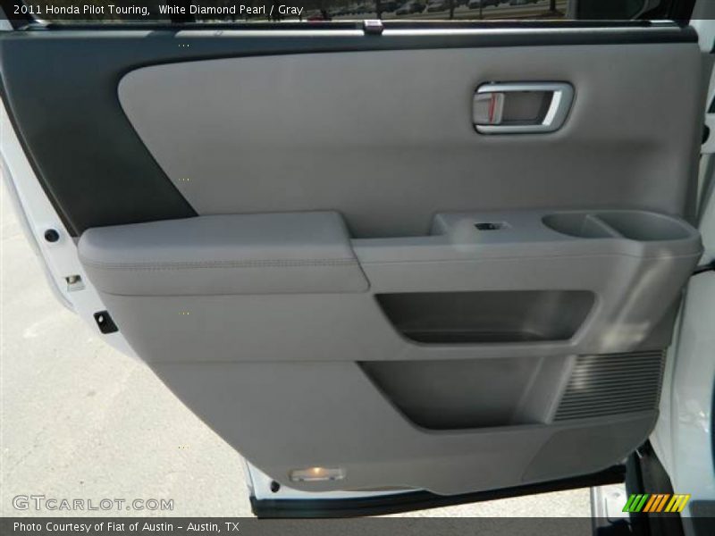White Diamond Pearl / Gray 2011 Honda Pilot Touring