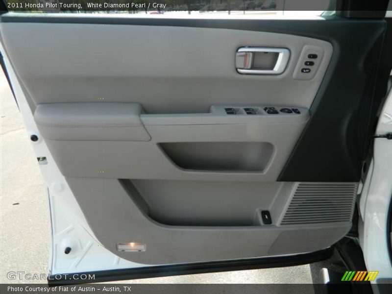 White Diamond Pearl / Gray 2011 Honda Pilot Touring