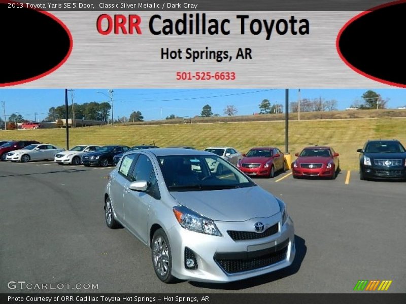 Classic Silver Metallic / Dark Gray 2013 Toyota Yaris SE 5 Door