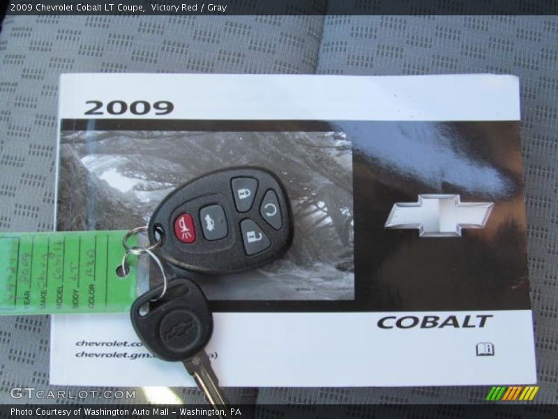 Victory Red / Gray 2009 Chevrolet Cobalt LT Coupe