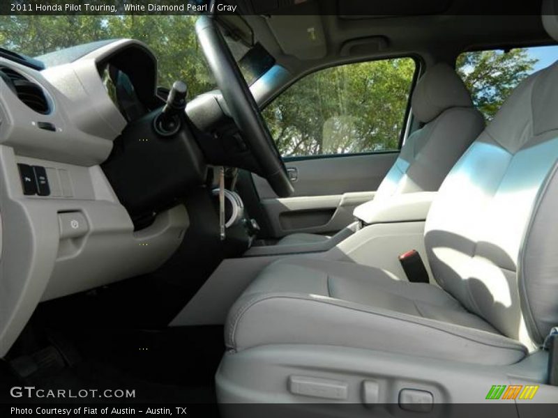 White Diamond Pearl / Gray 2011 Honda Pilot Touring