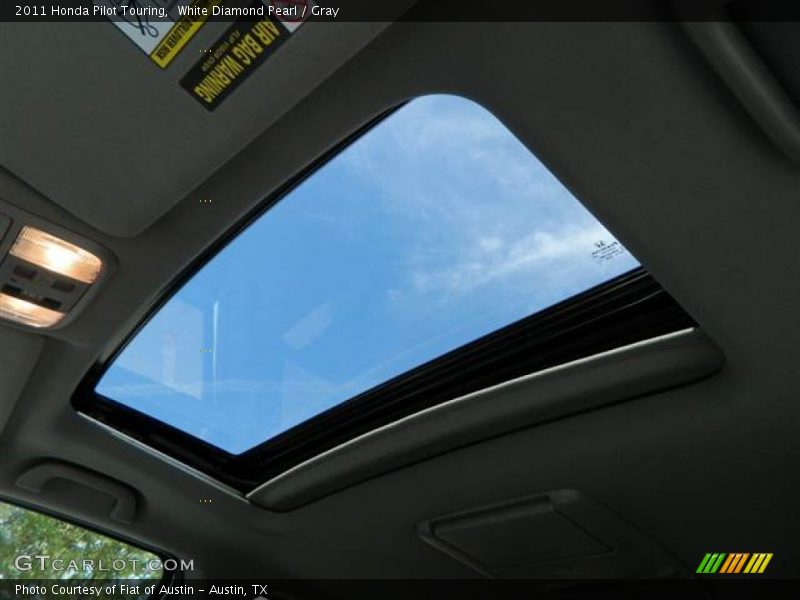 White Diamond Pearl / Gray 2011 Honda Pilot Touring