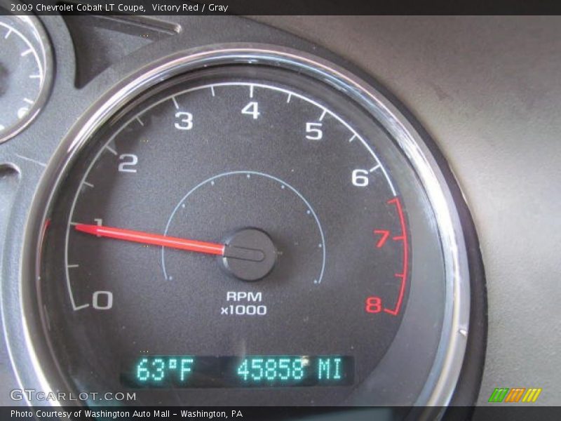 Victory Red / Gray 2009 Chevrolet Cobalt LT Coupe