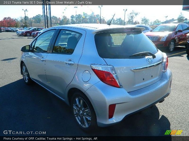 Classic Silver Metallic / Dark Gray 2013 Toyota Yaris SE 5 Door