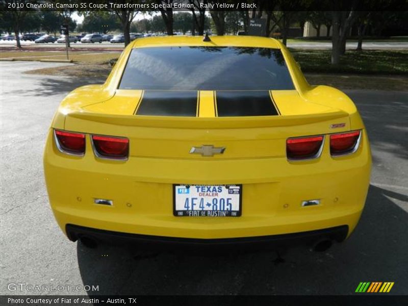 Rally Yellow / Black 2010 Chevrolet Camaro SS Coupe Transformers Special Edition
