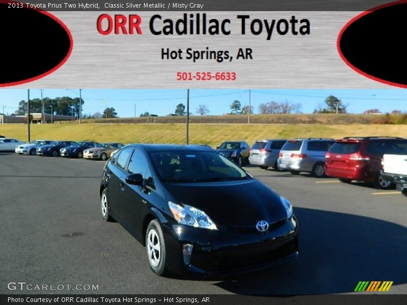 Classic Silver Metallic / Misty Gray 2013 Toyota Prius Two Hybrid