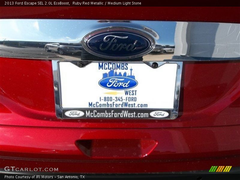 Ruby Red Metallic / Medium Light Stone 2013 Ford Escape SEL 2.0L EcoBoost